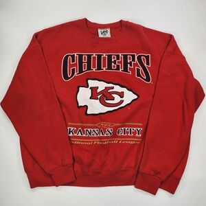 RARE VINTAGE KANSAS CITY CHIEFS LEE SPORT NFL SWEATER SWEATSHIRT 1997 XL